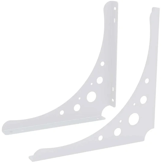 Кронштейн РЭ_набор д/полки, S200W, 200х200мм, белый (701055)