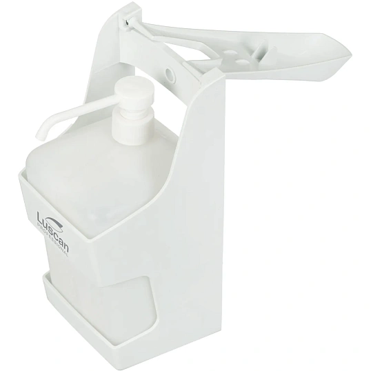 Дозатор для дезин.ср-в и жид.мыла Luscan Prof Optima локтевой 1000мл белый