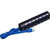Разветвитель USB  HS006 выключатель/USB 3.0x7/черный
