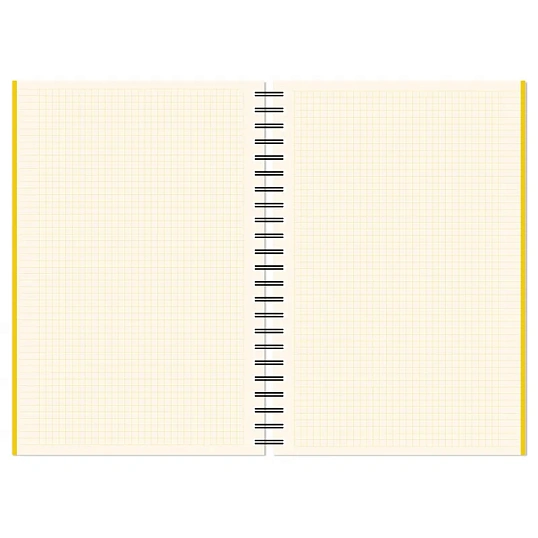 Бизнес-тетрадь А4,150л,кл,плас.спир.Attache Selection SPRING BOOK жел 84232