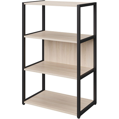 Стеллаж для документов K-Loft  241H020 670х400х1068 дуб сканд/черный