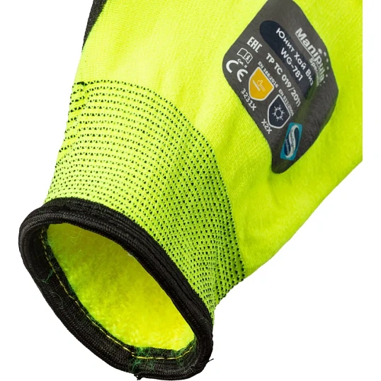 Перчатки защитные нейлон/ПВХ Manipula ЮНИТ ХАЙ ВИЗ (TNHА-33/WG-781) р8