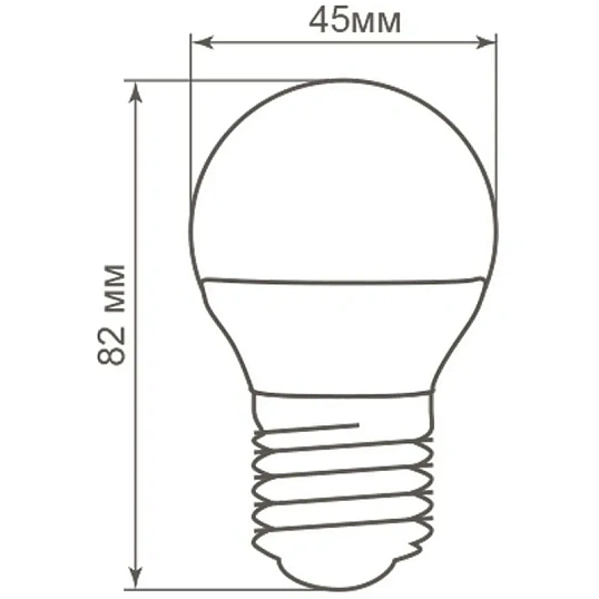 Лампа светодиодная Feron LB-38 Шарик E27 5W 175-265V 2700K(25404)