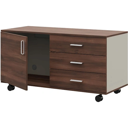 Тумба IN FREGAT мобильная с отд под фригобар 129Т020 орех бакаут/серый79