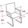 Стул BN_TQ_Стул Echair-802 VP к/з черный,без подл., хром
