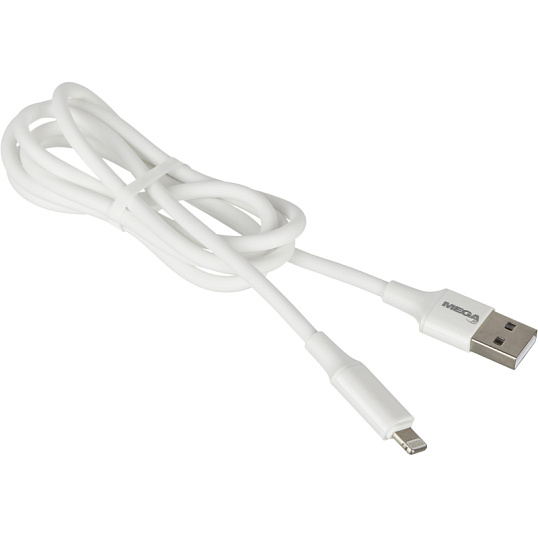 Кабель 2,4A, 1м, USB - Lightning, TPE, силикон, белый BT-JCBL-005/U28