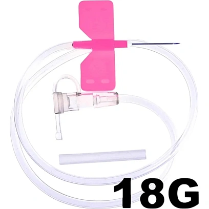 Игла-бабочка Устройство для вливания в малые вены  18G SFM 100шт./уп