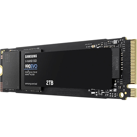 SSD накопитель Samsung 990 EVO 2Tb, M.2 2280, PCIe 4.0 x4 (MZ-V9E2T0BW)