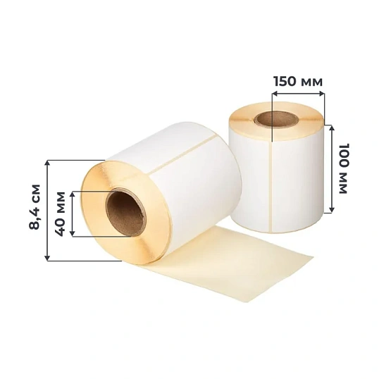 Термоэтикетки ТОП 100х150, 500шт/рул, вт.40 4 рул/уп