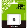 Карта памяти Kingston micro SDXC,128GB,Canvas Select Plus,150MB/s,без адапт