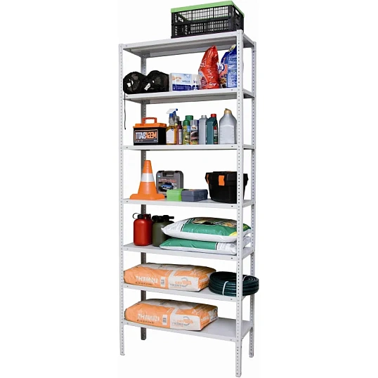 Стеллаж металлический P_МС-257/500 с 7-ю полками 1000x500x2500