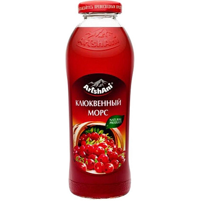Морс  Клюквенный Аршани ст/б, 0,25л