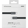 Кабель PERO DC18 ULTIMATE USB-С to USB-C, 60W, 3A, 1.5m, Black
