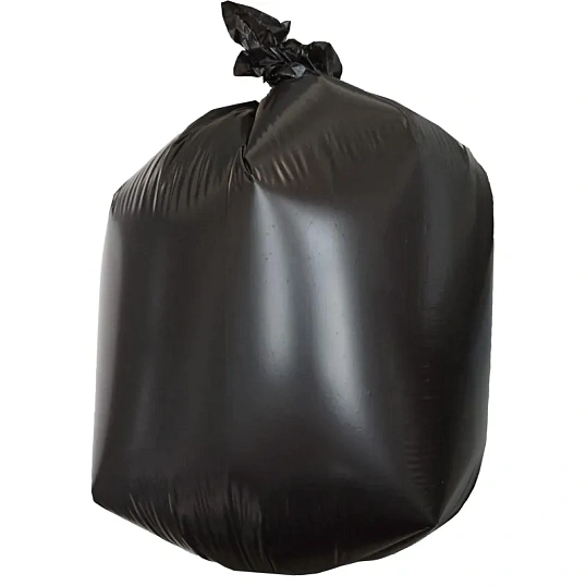 Мешки для мусора ПВД 30л 25мкм 50шт/рул черные 50x70см Luscan