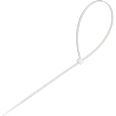 Стяжка (хомут) 300 мм x 3,6 мм,Bigtech BT-CT-300-36-W нейлон,бел, 100 шт/уп