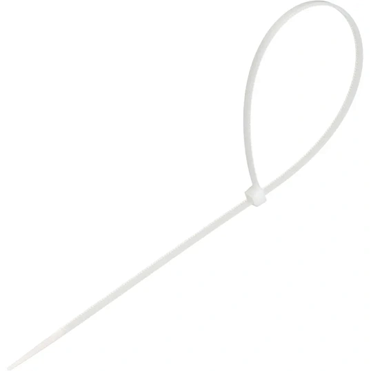 Стяжка (хомут) 300 мм x 3,6 мм,Bigtech BT-CT-300-36-W нейлон,бел, 100 шт/уп