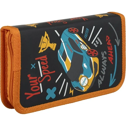 Пенал Комус Класс Your Speed  ПКК 03-6, ламинат, софт тач,1отд., 190x110 мм