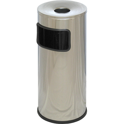 Урна-пепельница 30л нерж.сталь, хром Титан N54