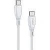 Кабель PERO DC11 PD Type-C to Type-C, 60W, 1m, White