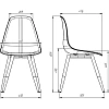 Стул Комус EAMES PLAST HN BLACK (BOX-4) (KM) RU K02 черный/черный