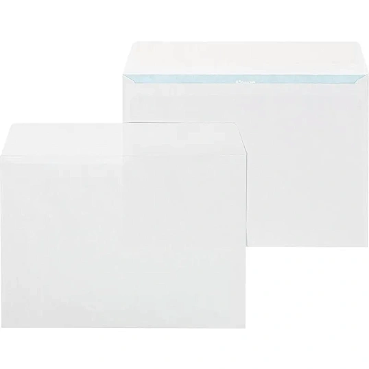 Конверт белый С5 стрип 162х229 80г КОМУС 50 шт/уп
