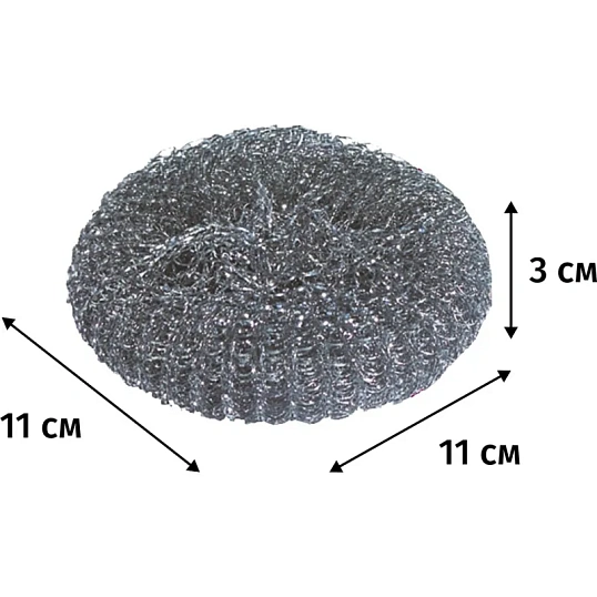 Губка-мочалка для мытья посуды YORK Макси стальная