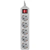Сетевой фильтр PC Pet AP01006-3-G 3м (5 розеток) серый (пакет)