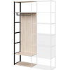 Шкаф приставной гардеробный K-Loft 241H029 645х400х2105 дуб сканд/черный