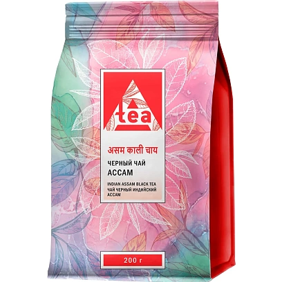 Чай листовой черный A-tea Ассам индийский, 200г