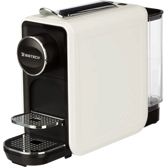 Кофемашина капсульная BigTech EСM302W, 0,7литра, 1400 Вт, белая