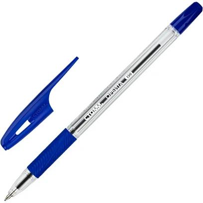 Ручка шариковая неавтомат. СТАММ Орбита 150 синяя 0,7/0,5 с манж РШ-31669