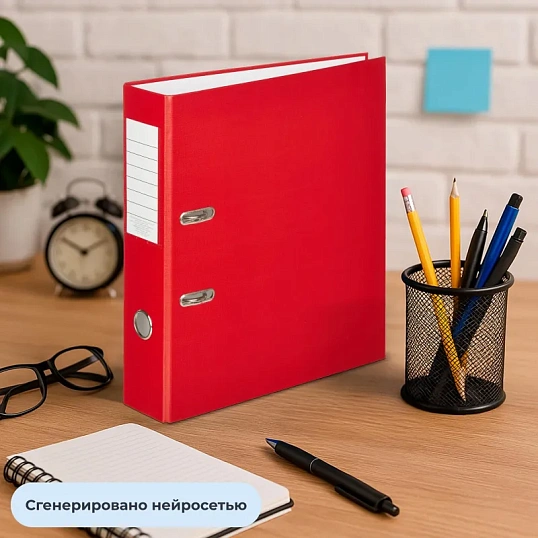 Папка-регистратор Attache Economy, 75мм, 10шт/уп, красный,ПБП1,карм.кор