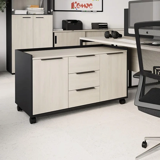 Тумба выкатн. К-Loft Director 241T006 1170x500x635 дуб скандин/графит