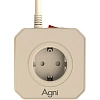 Сетевой фильтр AGNI  5р/2м 2м,слоновая кость(TP-VE4U5E-2m-ivory)