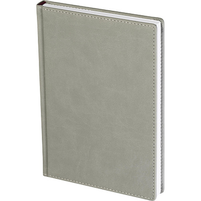 Ежедневник недатированный А5+, 136л, VELVET светло-серый  3-115/28