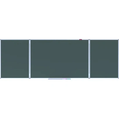 Доска магнитно-меловая Attache 100х300см 3-секц с разлиновкой