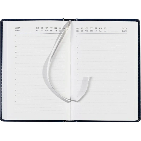 Ежедневник недатированный синий, А6,100x150, 320стр, Agenda