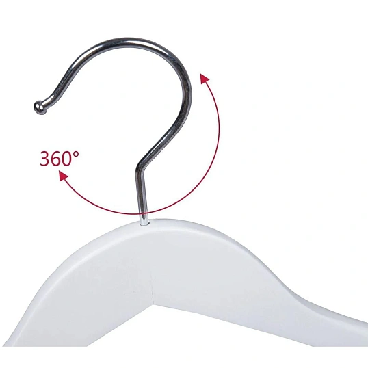 Вешалка-плечики WW_LH031-W/CU9632M-W дерев,перек,анат,р48-50 бел