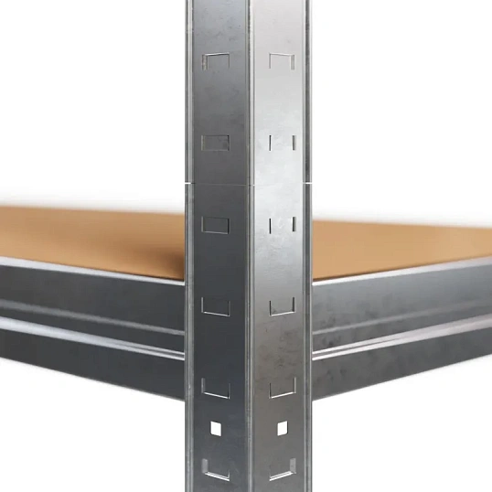 Стеллаж металлический MZ BONUS, 5 полок. цинк, ХДФ. 1800х750х350