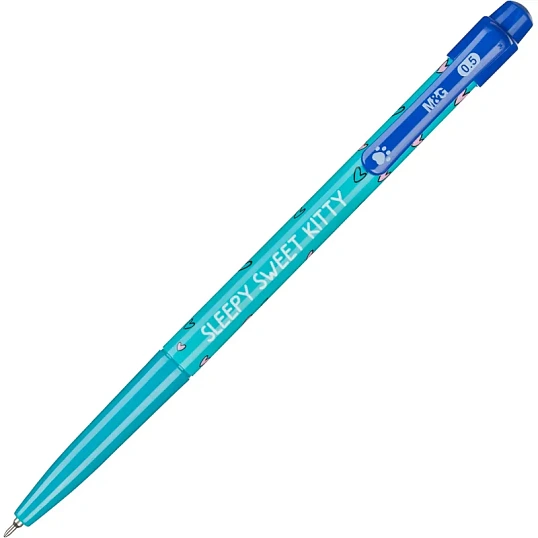 Ручка шариковая автомат. M&G SoManyCats л0,35 син асс ABP888R82205F4C