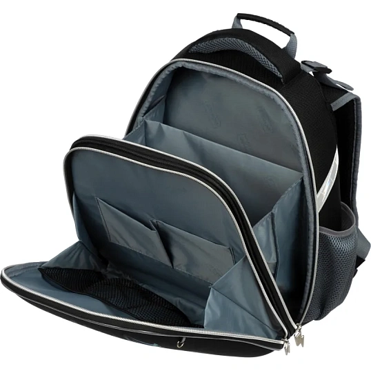 Ранец Комус Класс Basic Киберпанк Акула, 2 отд, эргоном. спинка