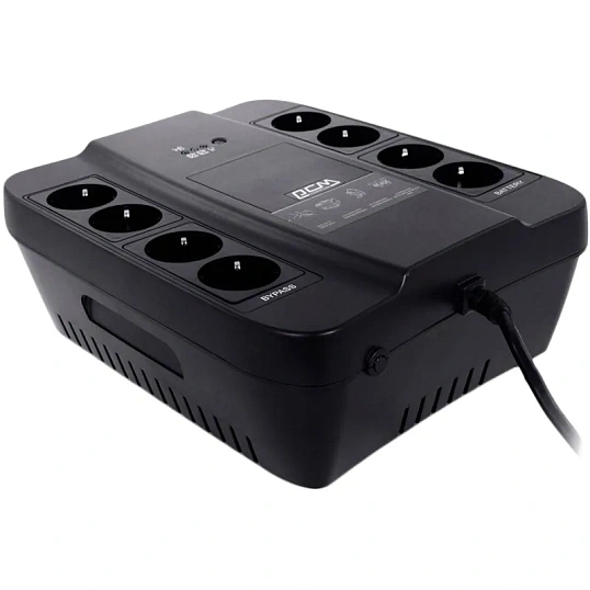 ИБП Powercom Back-UPS SPD-1000N OffLine 1000VA/550W Schuko 8 EURO розеток