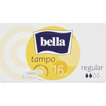 Тампоны Tampo Bella без аппликатора premium comfort Regular 16 шт/уп