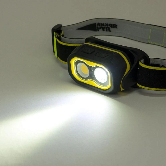 Фонарь налобный сенсорный ЯРКИЙ ЛУЧ LH-490A INDUSTRIAL