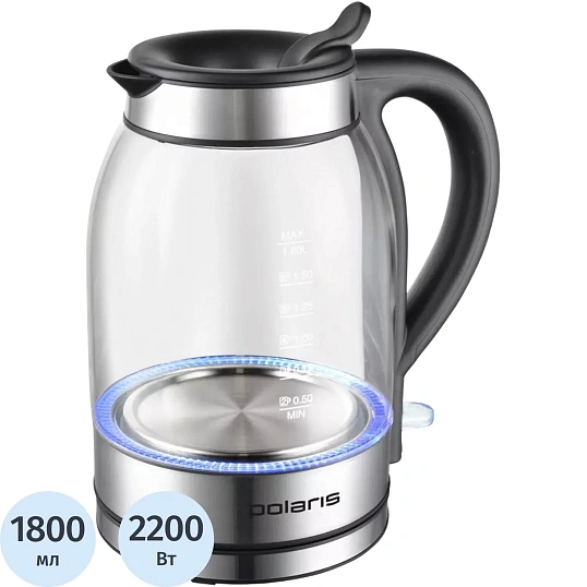 Чайник POLARIS PWK 1739CGL серебрянный (POLARIS)