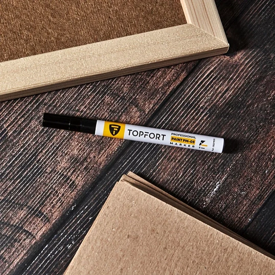 Маркер лаковый TOPFORT Paint 2 мм черный