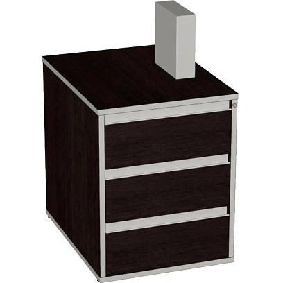 Тумба приставная V-3.1 Ц/З ВЕНГЕ Н с ц/з 426х550х725