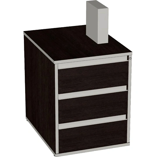 Тумба приставная V-3.1 Ц/З ВЕНГЕ Н с ц/з 426х550х725