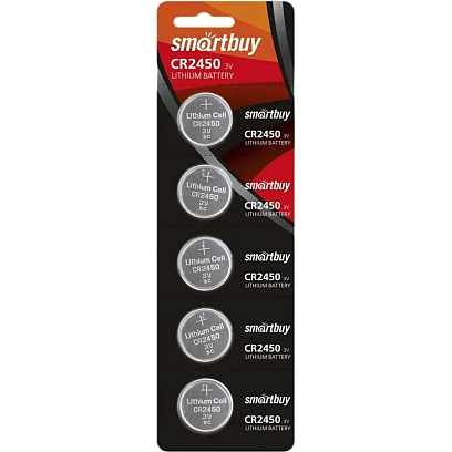 Батарейка Smartbuy CR2450 5шт/бл (SBBL-2450-5B)