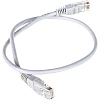 Патч-корд TWT TWT-45-45-0.5-GY UTP кат.5e, 0.5 м, серый